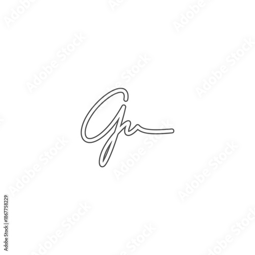 Elegant Handwritten Signature Logo Design for Branding and Personal Identity