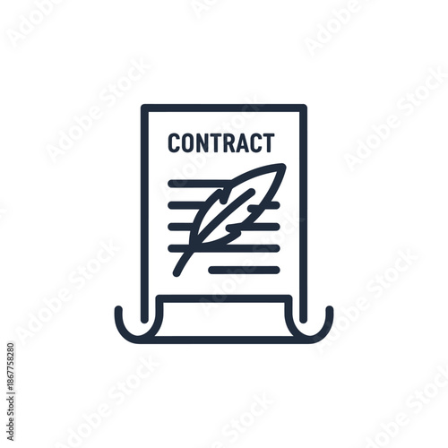 Legal Document with Signature for Contract Agreement and Confirmation