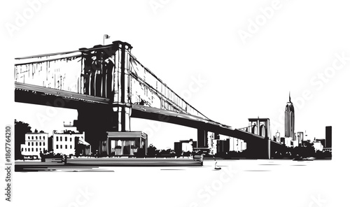 Brooklyn Bridge in New York	
