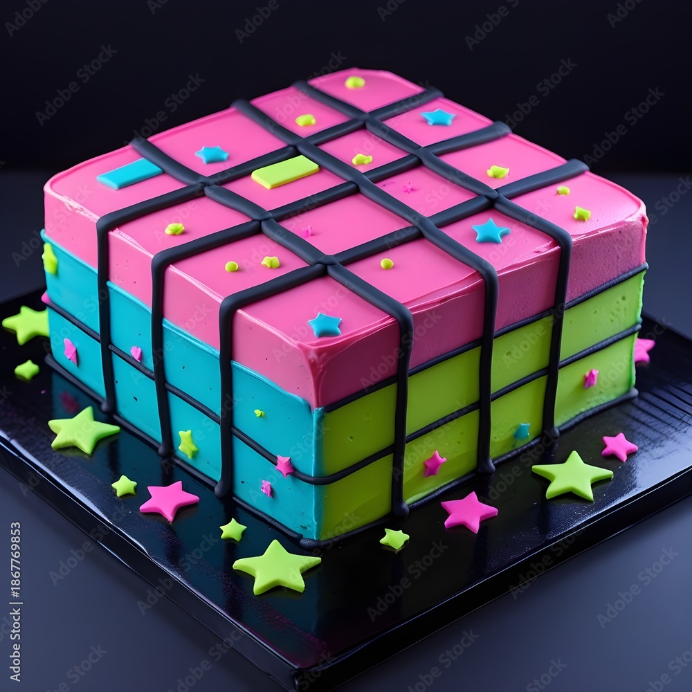Obraz premium colourful cake
