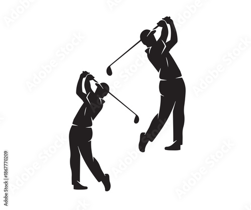 Golf Player vector, Golf vector, Sports vector 