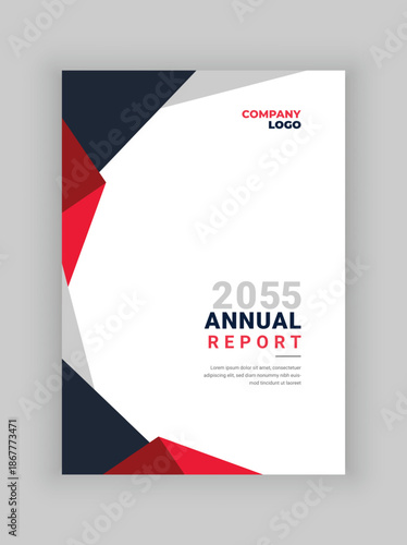 business modern annual report cover template 