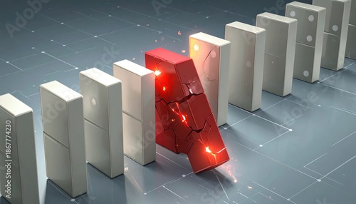 Digital Domino Effect: Vulnerable Link in Supply Chain Causing Widespread Cyberattack