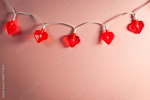 heart lights on a string