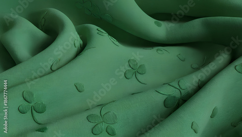 St. Patrick’s Day Emerald Green Minimal Background