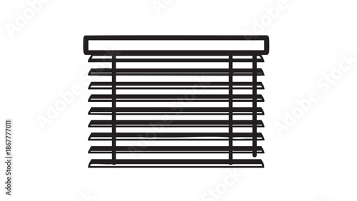 A modern black metal grid structure against a white background viewed from the front