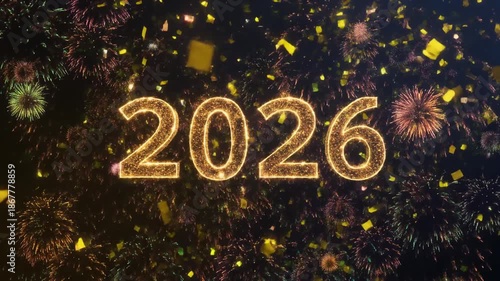 Year 2026 celebration display