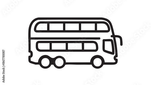 A simple line drawing of a small boat with oars on a white background