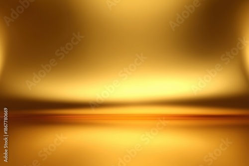 a golden gradient background with a soft shadow, providing an elegant and luxurious display for product images or graphics Generative AI © SKIMP Art