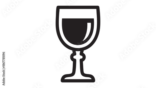 A simple line drawing of a small boat with oars on a white background