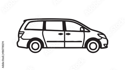 A simple line drawing of a small boat with oars on a white background