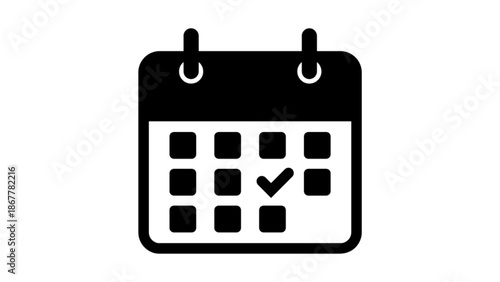 Silhouette vector of a calendar 