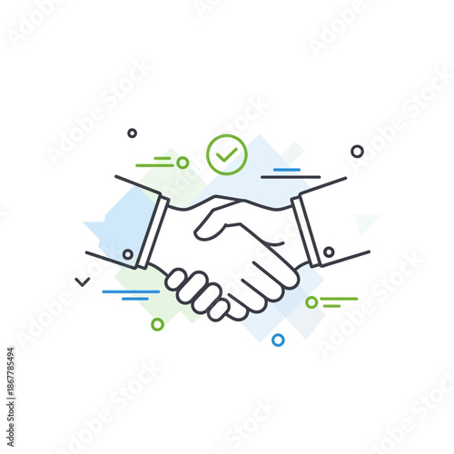 Handshake Agreement Partnership Business Deal.
