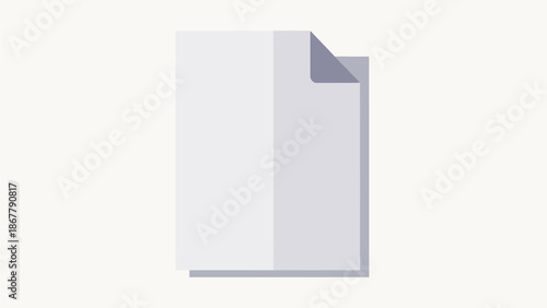 3d illustration of an open white book with a blank cover and empty paper
