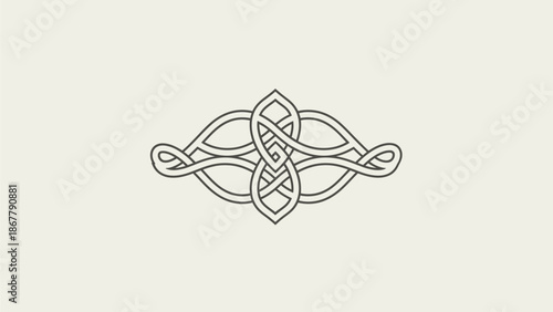 Vector illustration of an abstract butterfly silhouette with a nature pattern and marine art elements for a tattoo design or animal icon on white background