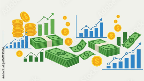 Vector illustration of business infographic elements featuring a real estate city landscape with urban buildings and green trees for construction design