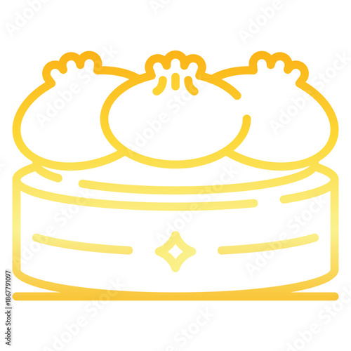 Dumpling Gradient Icon