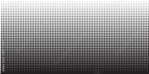 Set of halftone dots gradient pattern texture isolated on white background. Straight dotted spots using halftone circle dot raster texture. Vector blot half tone collection.