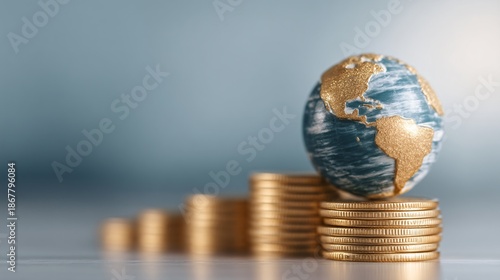 economic inflation scenario, tax adjustment leading to rising consumer prices, global business stock image