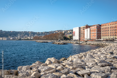 Views from the city of Naples, Italy