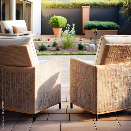 Wallpaper Mural Realistic European Garden Background for Outdoor Living Torontodigital.ca