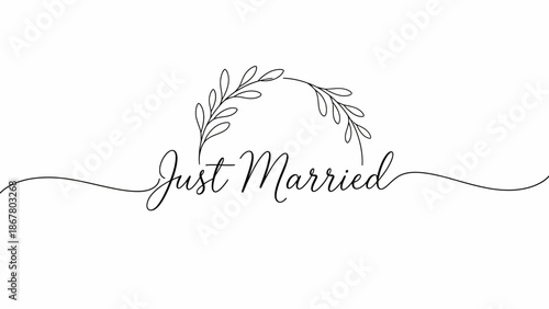 Celebration Event, Just Married Couple, Wedding Venue, Graphic Design, Floral Arrangement, Elegant Viewpoint, Love Concept