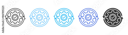 Aligment Icon Set Multiple Style Collection