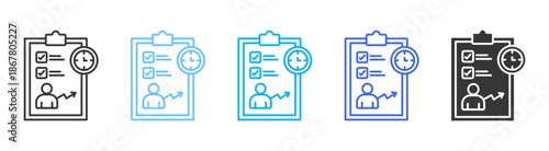 Tracking Icon Set Multiple Style Collection