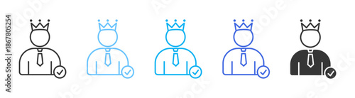 Succes Icon Set Multiple Style Collection