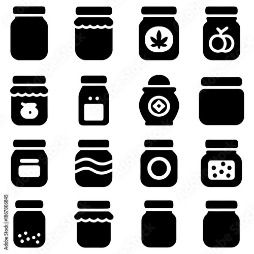 Preserved Delights: A collection of various preserved food in glass jar, each a unique testament to the art of preservation and culinary creativity.