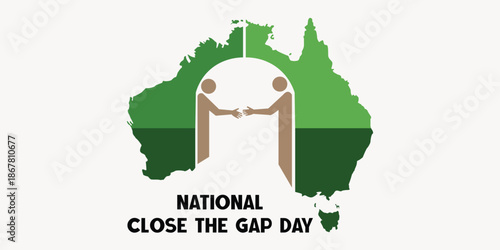 National Close the Gap Day Australia Reconciliation Illustration