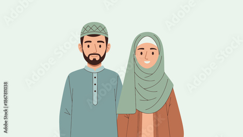 arab couple in traditional clothing