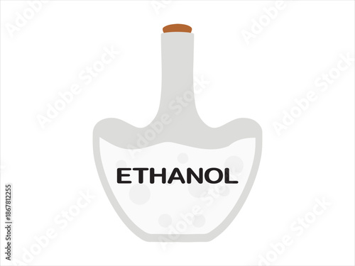 Ethanol Ethyl Alcohol C2H5OH Clip Art Illustration
