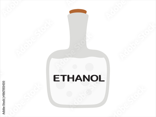 Ethanol Ethyl Alcohol C2H5OH Illustration
