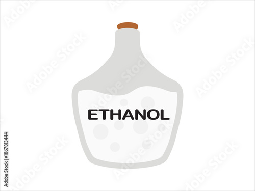 Ethanol Ethyl Alcohol C2H5OH Illustration
