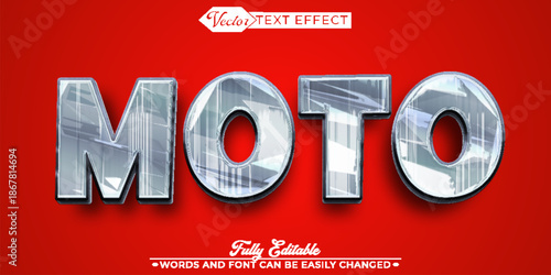 Moto Motocross Racing Vector Fully Editable Smart Object Text Effect