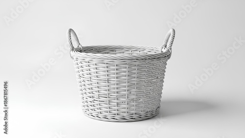 Minimalist Woven Basket Mockup