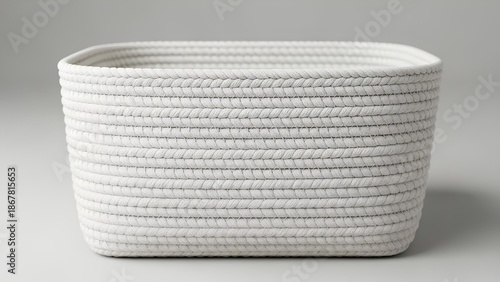 Minimalist Woven Basket Mockup