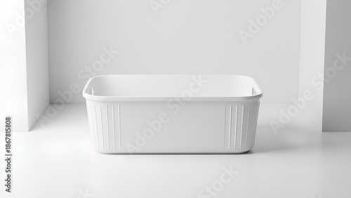 Minimalist Woven Basket Mockup