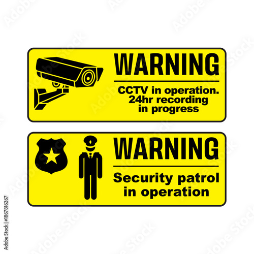 SIGN FOR SECURITY AND CCTV GUARD