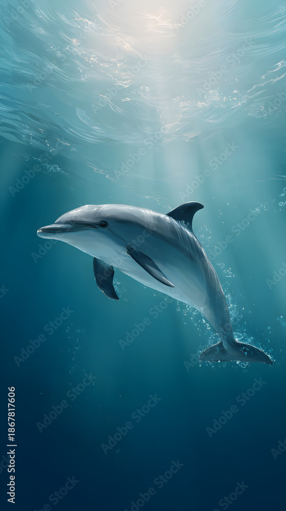 Obraz premium dolphin in the sea