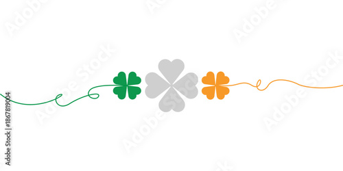 clover leaf vector line art vector eps 10