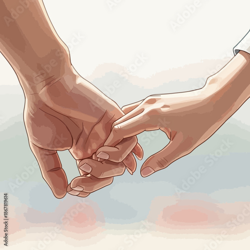 Couple Holding Hands Close Up, Gentle Touch, Connection and Support