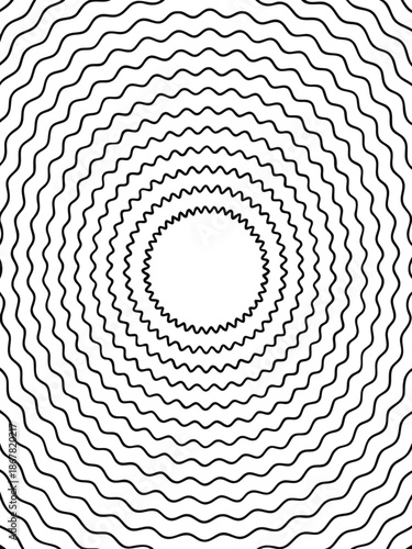 Mesmerizing Concentric Waves: Intricate concentric wave pattern that hypnotizes with its swirling motion, evoking a sense of depth and complexity.