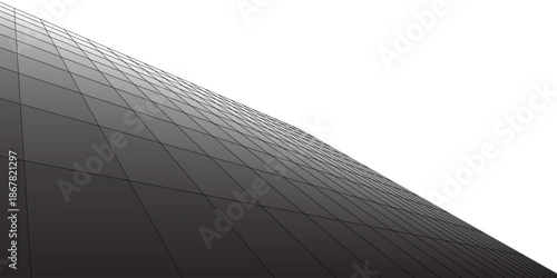 Abstract frame landscape. Vector perspective grid. 3d mesh