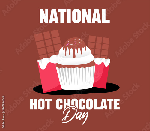 National Hot Chocolate Day with delicious chocolate