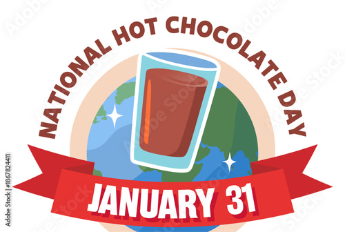 National Hot Chocolate Day with delicious chocolate