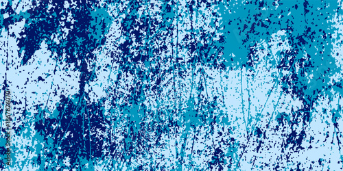Abstract with a dominant color scheme of light blue and dark blue. The texture looks rough and layered volume 2