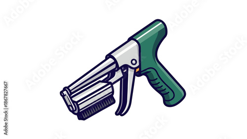 Surveying prism with target and red white pole