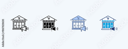 Promotion Multiple Icon Illustration Vector